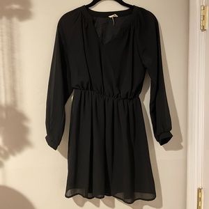 Tobi Black Long Sleeve Dress